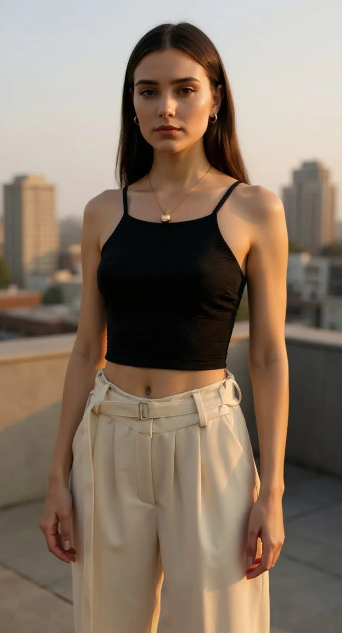 Top de cey con lazo en la espalda Andre