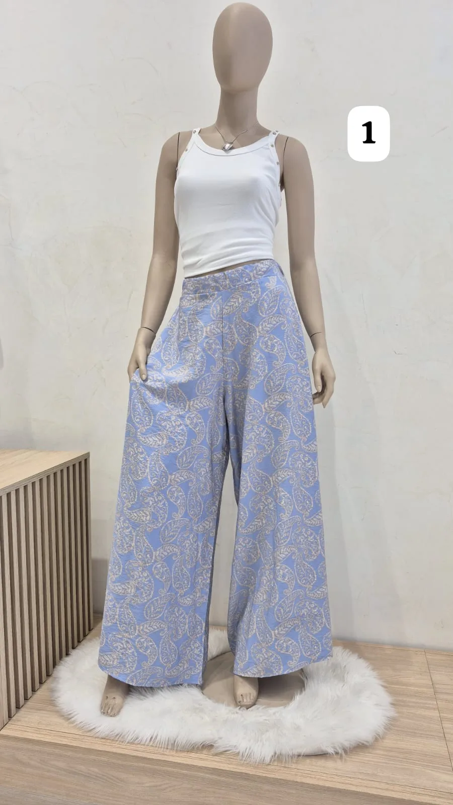 Palazo de emilia estampado con bolsillo y e/atrás kiss