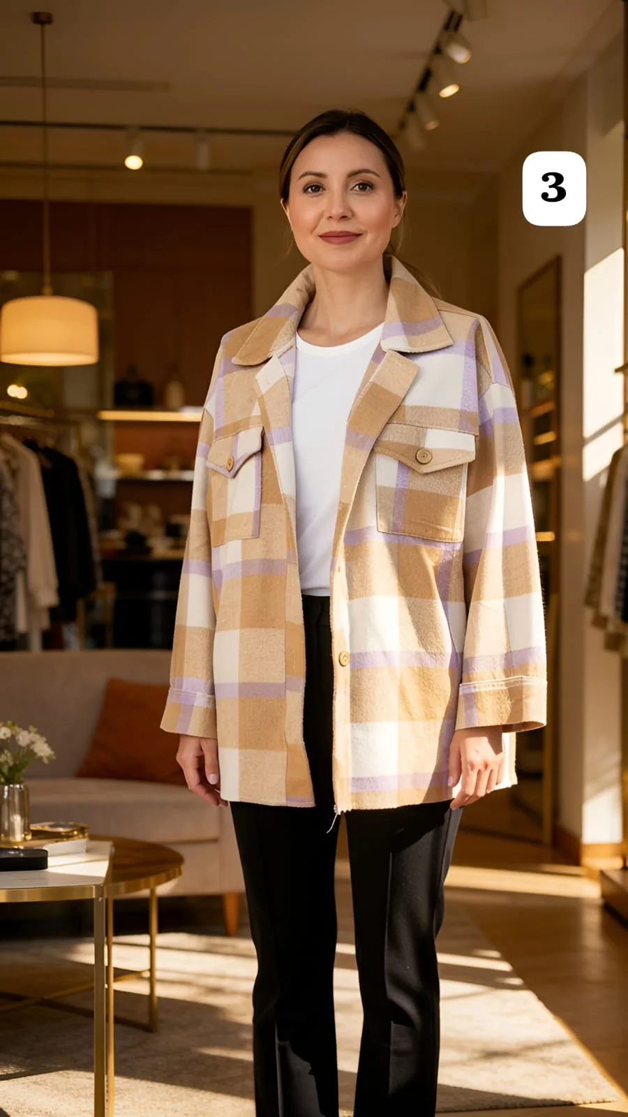 Alternative view of Camisaco de paño  cuadrille dos bolsillos sol [PARTE1]