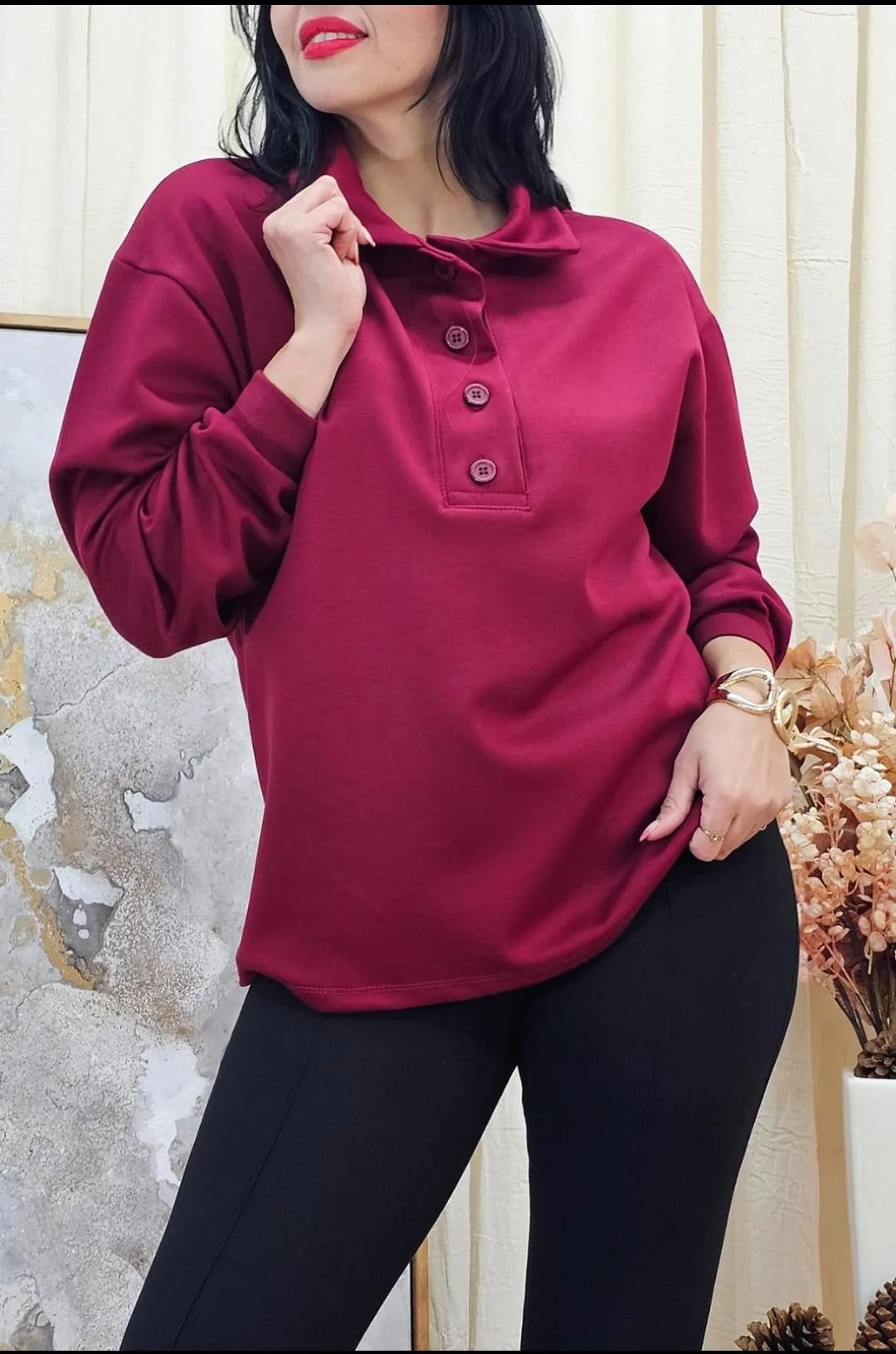 Buzo chomba cuello V punto roma Verona