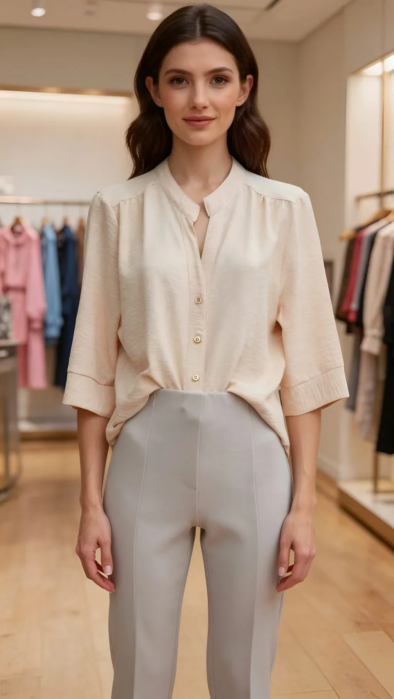 Camisa cuello mao de cey brilloso Roxy