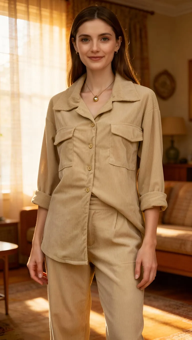Alternative view of Camisaco Corderoy 2bolsillo brighton (solocamisa)