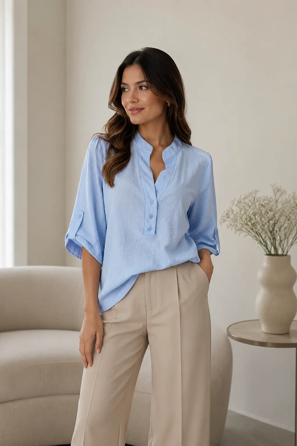 Camisola 3/4 de Manila taty