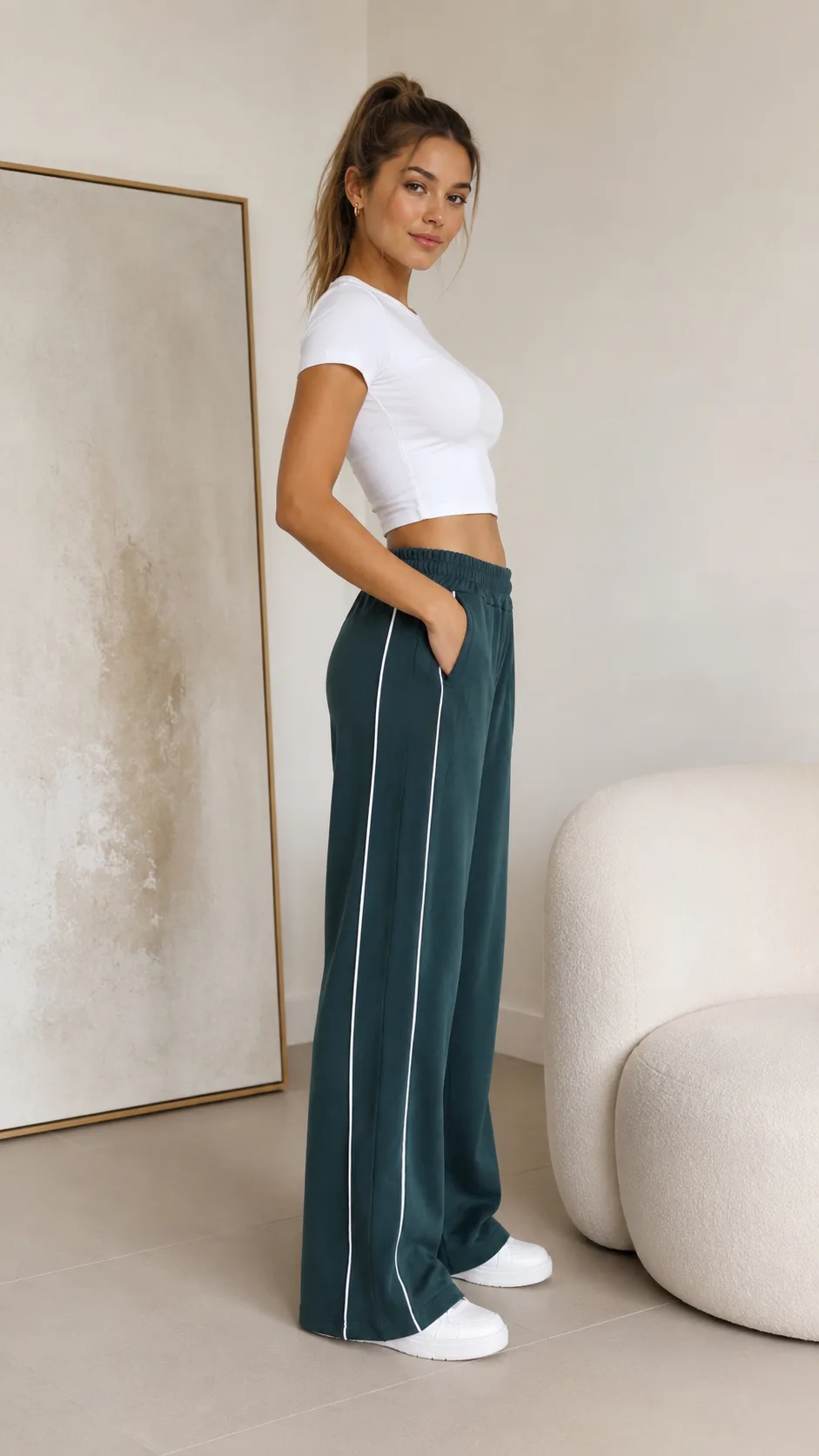 Pantalón Darlon con líneas al costado Wanda