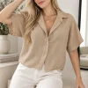 Camisa hawaiana surtidas lisas Carlota - Gaby Chic (foto 3)