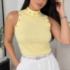 Musculosa Morley cuello alto con estrellas - Gaby Chic