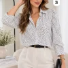 Camisa manga princesa 3/4 de Fibrana con lunares Key - Gaby Chic (foto 2)
