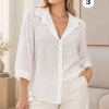 Camisa de Fibrana manga 3/4 estampada Guff - Gaby Chic (foto 2)