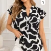Camisola de Fibrana estampada - Gaby Chic