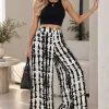 Maxi palazo de emilia estampada con bolsillo y elástico Mauri - Gaby Chic (foto 2)