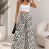 Maxi palazo de emilia estampada con bolsillo y elástico Mauri - Gaby Chic (foto 7)