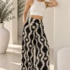 Maxi palazo de emilia estampada con bolsillo y elástico Mauri - Gaby Chic (foto 6)