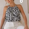 Musculosa saten lado perla - Gaby Chic