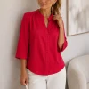 Camisa cuello mao de cey brilloso Roxy - Gaby Chic