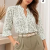 Camisa cuello mao 3/4 de Athenas estampada Leandra [Parte2] - Gaby Chic (foto 2)