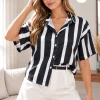 Camisa hawaiana de saten Estampado Premium Kuru [PARTE1] - Gaby Chic (foto 4)