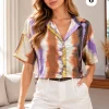 Camisa hawaiana de saten Estampado Premium Kuru [PARTE1] - Gaby Chic (foto 6)