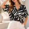 Camisa hawaiana saten estampado premium Kuru [PARTE3] - Gaby Chic (foto 2)