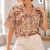 Camisa hawaiana de lino estampado con bolsillos Eri - Gaby Chic (foto 3)